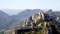 Survol en hélicoptère de 35 minutes des châteaux cathares Survol en hélicoptère de 35 minutes des châteaux cathares