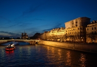 Seine River Dinner Cruise with 'La Marina de Paris' and Moulin Rouge Show
