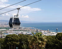 Barcelona Sightseeing Tour: Gothic Quarter Walking Tour, Olympic Village and Montjuic Cable Car Ride