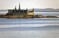 Viista de castillos desde Copenhague: norte de Zelanda y castillo de Hamlet