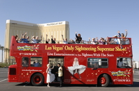 Las Vegas avec les Stars en autobus à impériale