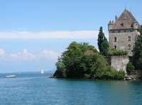 Visite indépendant d'Yvoire et croisière sur le lac Léman Avec le transport privé au départ de Genève