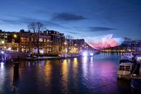 Holiday Canal Cruise: Amsterdam Light Festival from a Glass-Topped Canal Barge