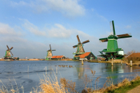Excursion en bord de mer à Amsterdam: Excursion D'une demi-journée aux moulins à vent de Zaanse Schans, à Marken et Volendam