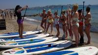 Clase de surf de remo y surf en Cataluña