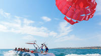Parasailing vom Yachthafen Albufeira per Boot Parasailing vom Yachthafen Albufeira per Boot