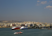 Transfert privé à l'arrivée: le port de croisière du Pirée vers le centre d'Athènes