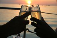 Zonsondergangcruise met champagneviering Zonsondergangcruise met champagneviering
