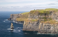 Visite de L'Ouest de l'Irlande de 2 jours au départ de Dublin en train: Limerick, les falaises de Moher, le Burren et Galway