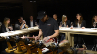 Dégustation exposition vin et jambon ibérique à Barcelone