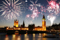 New Year's Eve River Dinner Cruise and Fireworks Display in London