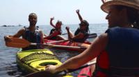 Kayaking the Mediterranean Sea and Cliffs in Nerja