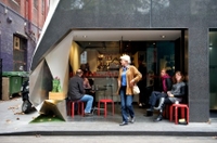 Spaziergang durch Melbourne, Cafés und Kaffee-Kultur Spaziergang durch Melbourne, Cafés und Kaffee-Kultur