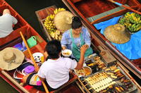 Floating Markets and Sampran Riverside Day Tour from Bangkok