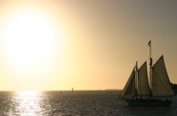 Croisière en goélette à Key West with champagne au coucher du soleil