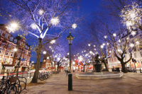 Balade en vélo à la découverte des illuminations de Noël à Londres