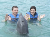 l'Isla Mujeres Nage AVEC LES DAUPHINS