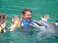 Nage royale Avec Les dauphins Ë Puerto Aventuras