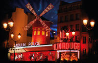 Espectáculo en el Moulin Rouge de París Espectáculo en el Moulin Rouge de París