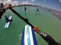 Leçon de Stand-up Paddleboard (surfer debout with pagaie) Transport with aller-retour