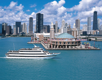 Dîner-croisière au crépuscule à Chicago with buffet