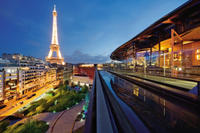 Seine River Cruise and Rooftop Dinner at Les Ombres Restaurant with Eiffel Tower Views