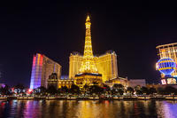 De Eiffeltoren in het Paris Las Vegas De Eiffeltoren in het Paris Las Vegas