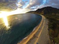Portes-Off Helicopter Tour à Oahu: North Shore Sunset Tour