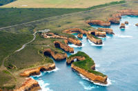 Visite privée: vol en hélicoptère au-dessus de la Great Ocean Road au départ de Melbourne