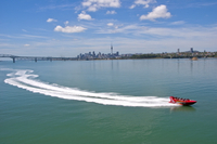 Excursion en bord de mer à Auckland: sortie en jetboat in the Port de Waitemata
