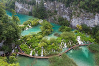 Split Super Saver: Diocletian's Palace Walking Tour plus Small-Group Plitvice Lakes Day Trip