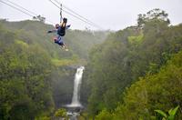 Big Island Zipline Tour and Hawaii Volcanoes National Park from Hilo or Kona
