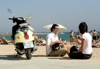 Visite en scooter de la côte de Barcelone