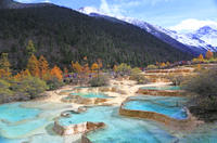 2-Day Jiuzhaigou and Huanglong National Parks Independent Tour from Chengdu by Air