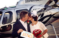 Las Vegas Night Flight Helicopter Wedding Ceremony