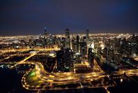 Vol nocturne en hélicoptère à Chicago