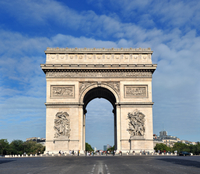 Visite de l'Arc de Triomphe à pied Avec Accès au sommet