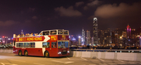 Visite nocturne de Hong Kong en Big Bus à toit ouvert