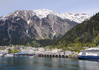 Excursión por la costa de Juneau: Tour por la ciudad y el glaciar Mendenhall con almuerzo o cena con marisco en el Monte Roberts Excursión por la costa de Juneau: Tour por la ciudad y el glaciar Mendenhall con almuerzo o cena con marisco en el Monte Roberts