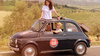 Vintage Fiat 500 Tour Along Val d'Orcia Roads