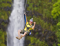 Excursion en bord de mer à Hilo: côte de Hamakua et tyrolienne au-dessus des chutes de Kolekole