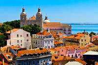 Excursion combinée à Lisbonne: visite de la ville à pied et en divertissement Soirée avec tapas
