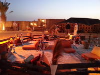 Luxury Desert Experience: Dinner and Emirati Activities with Vintage Land Rover Transport from Dubai