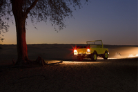 Visite privée: safari nocturne de luxe dans le désert, le transport with au départ de Dubaï