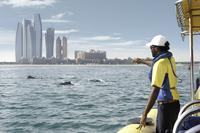 Croisière touristique en bateau semi-rigide au bord d'Abou Dhabi