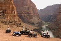 Visite aérienne et terrestre du plateau nord du Grand Canyon with promenade en tout-terrain en options