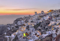 Santorini Sunset Dinner Cruise Including Nea Kameni Visit