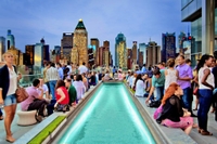Découverte de New York, un salon non DEPUIS sur le toit