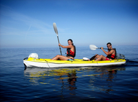 Recorrido en kayak en Palma de Mallorca por el mar Balear