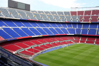 Match de foot du FC Barcelone au Camp Nou